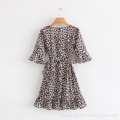 Leopard Short Sleeve Dress